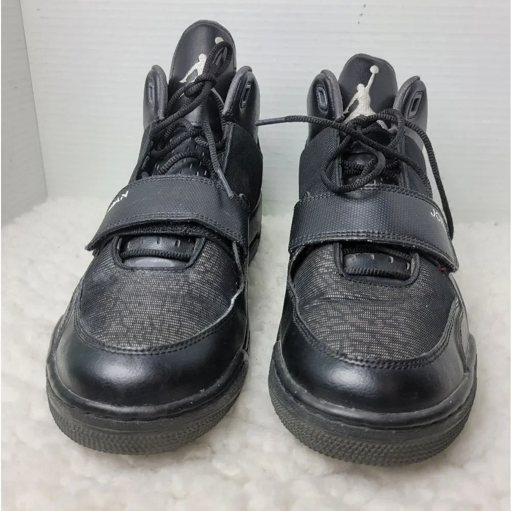 Jordan Flight Club 90s Men’s High Top Sneaker Size 10.5 Black Gray Cement